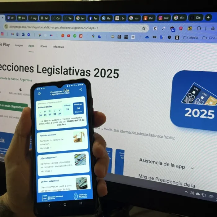 Ya está disponible la aplicación “Elecciones Legislativas 2025” para seguir los resultados desde el celular